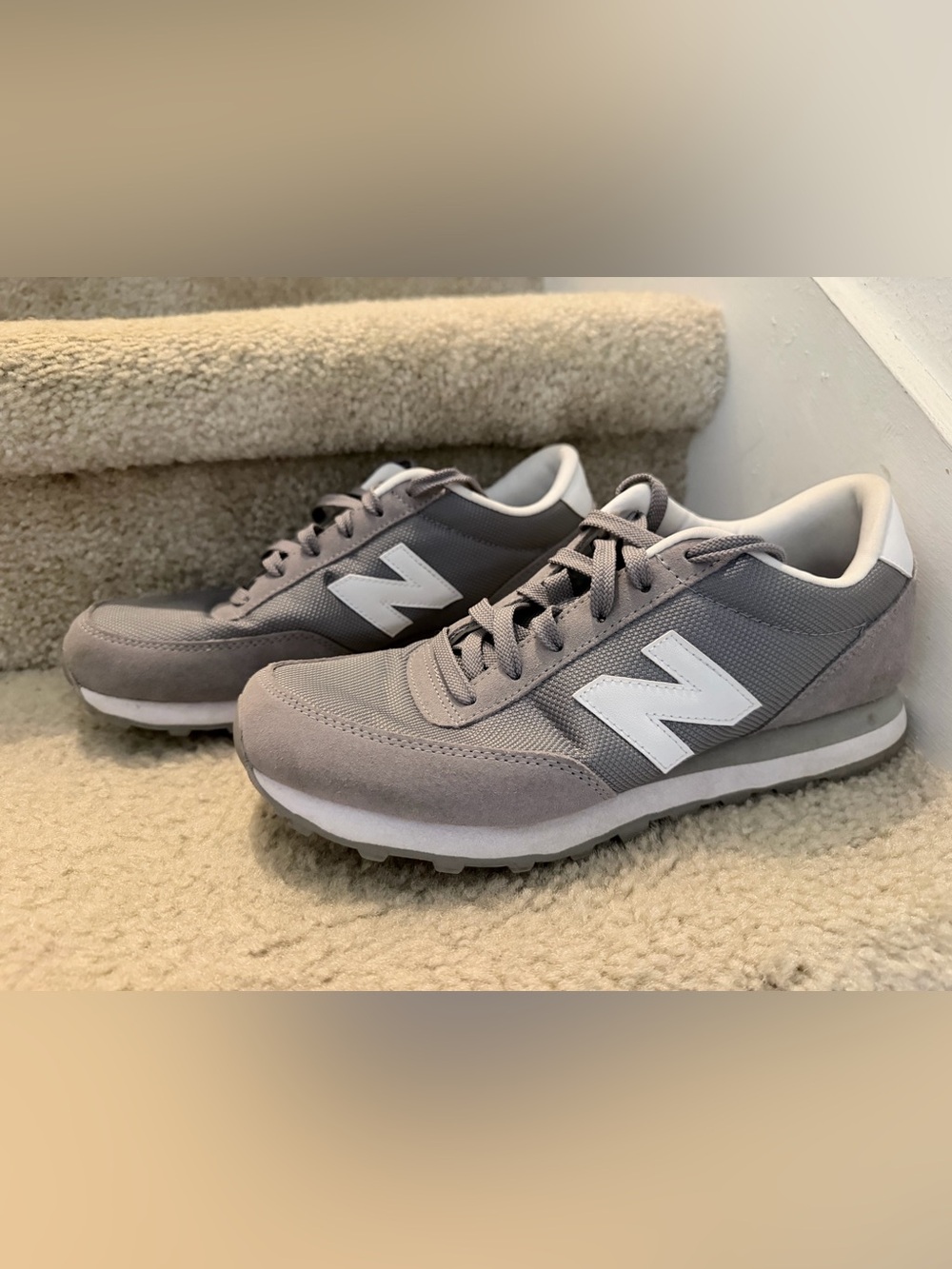New Balance grey & white 501 women’s shoes WL501BGW size 9